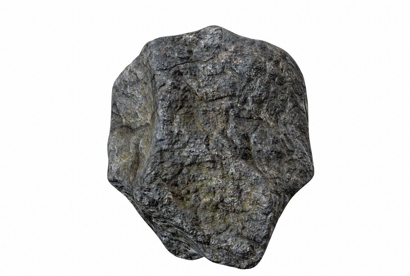 Rough Rock 6 PBR Low-poly 3D model_3