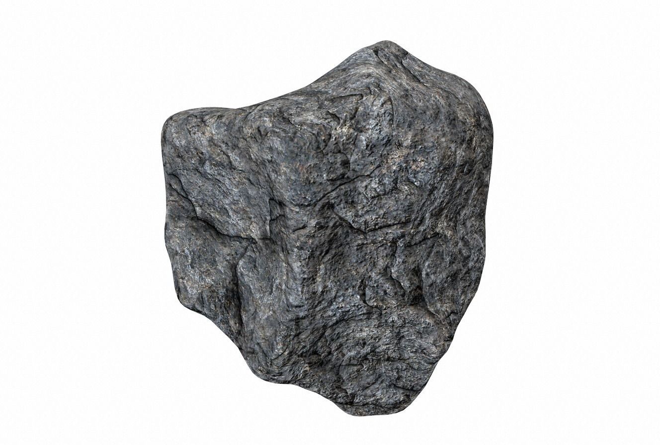 Rough Rock 6 PBR Low-poly 3D model_6