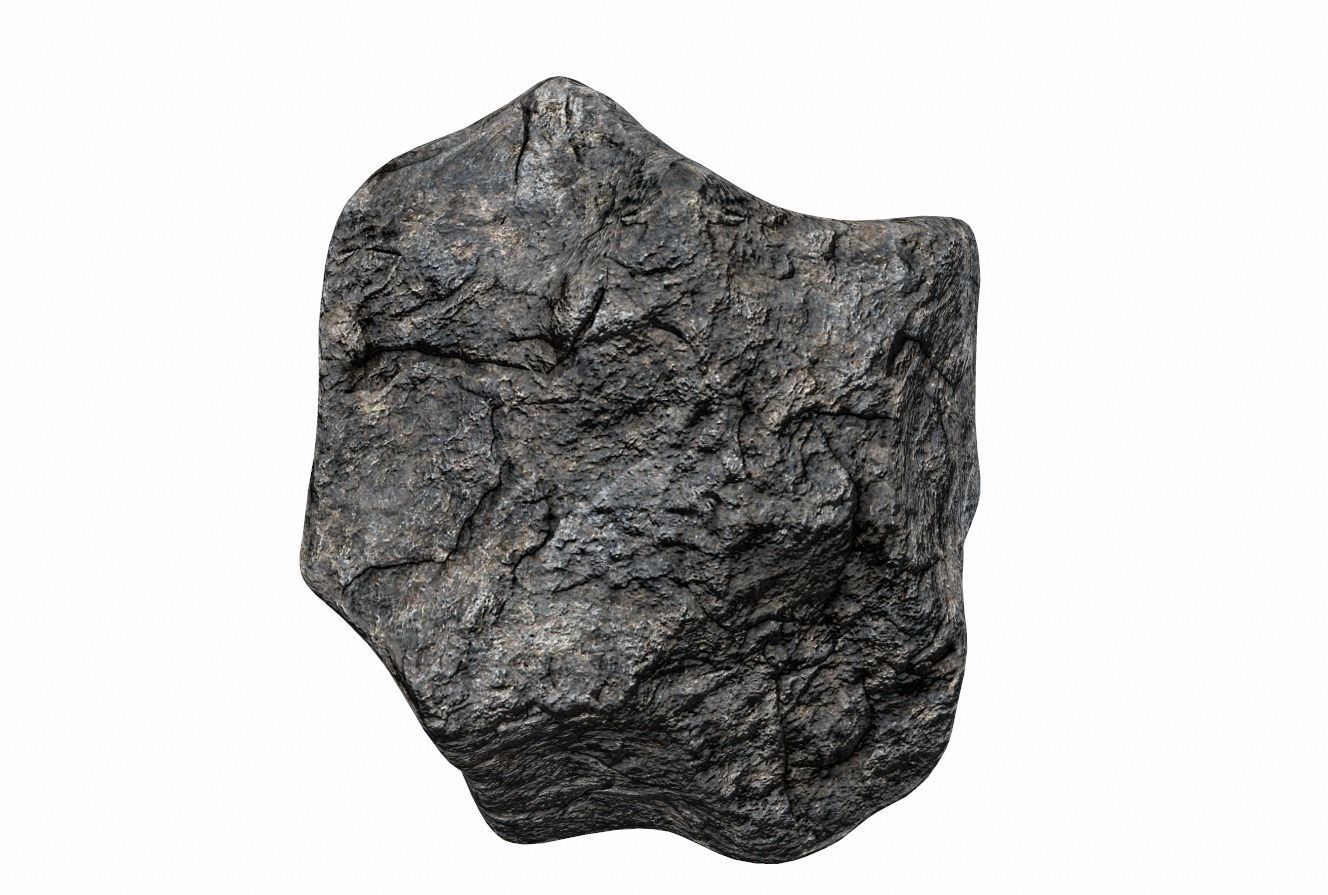 Rough Rock 6 PBR Low-poly 3D model_5