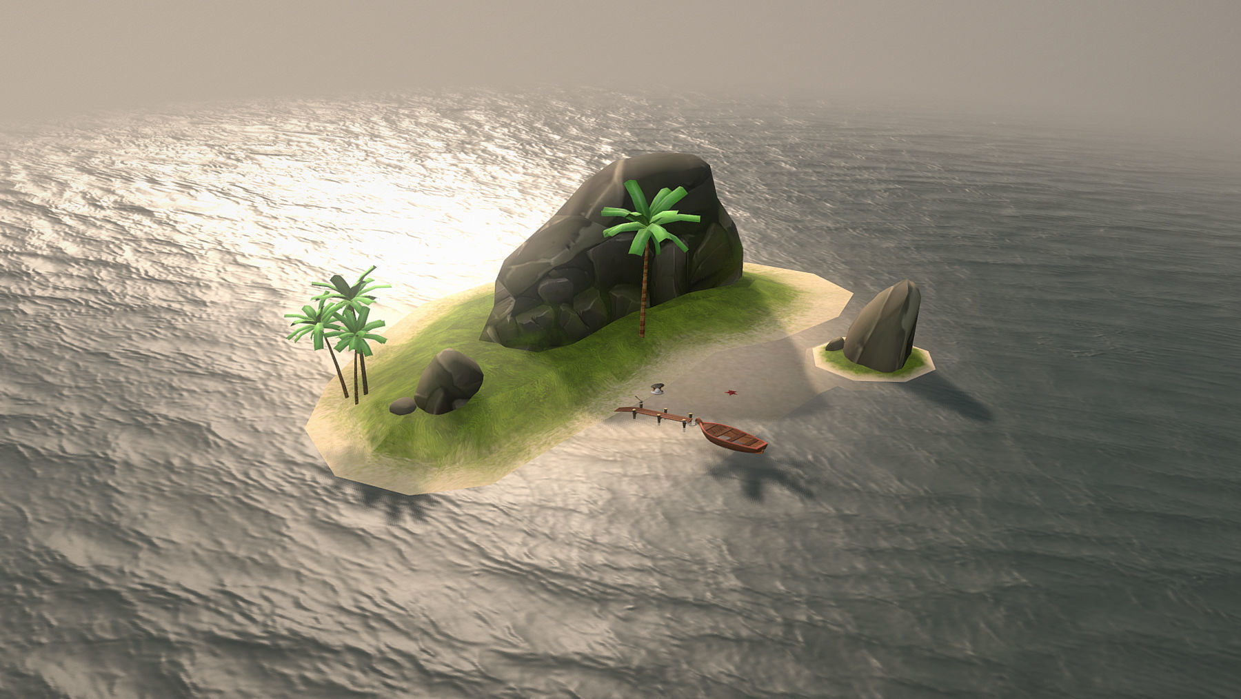 PirateCollection Island Low-poly 3D model_8