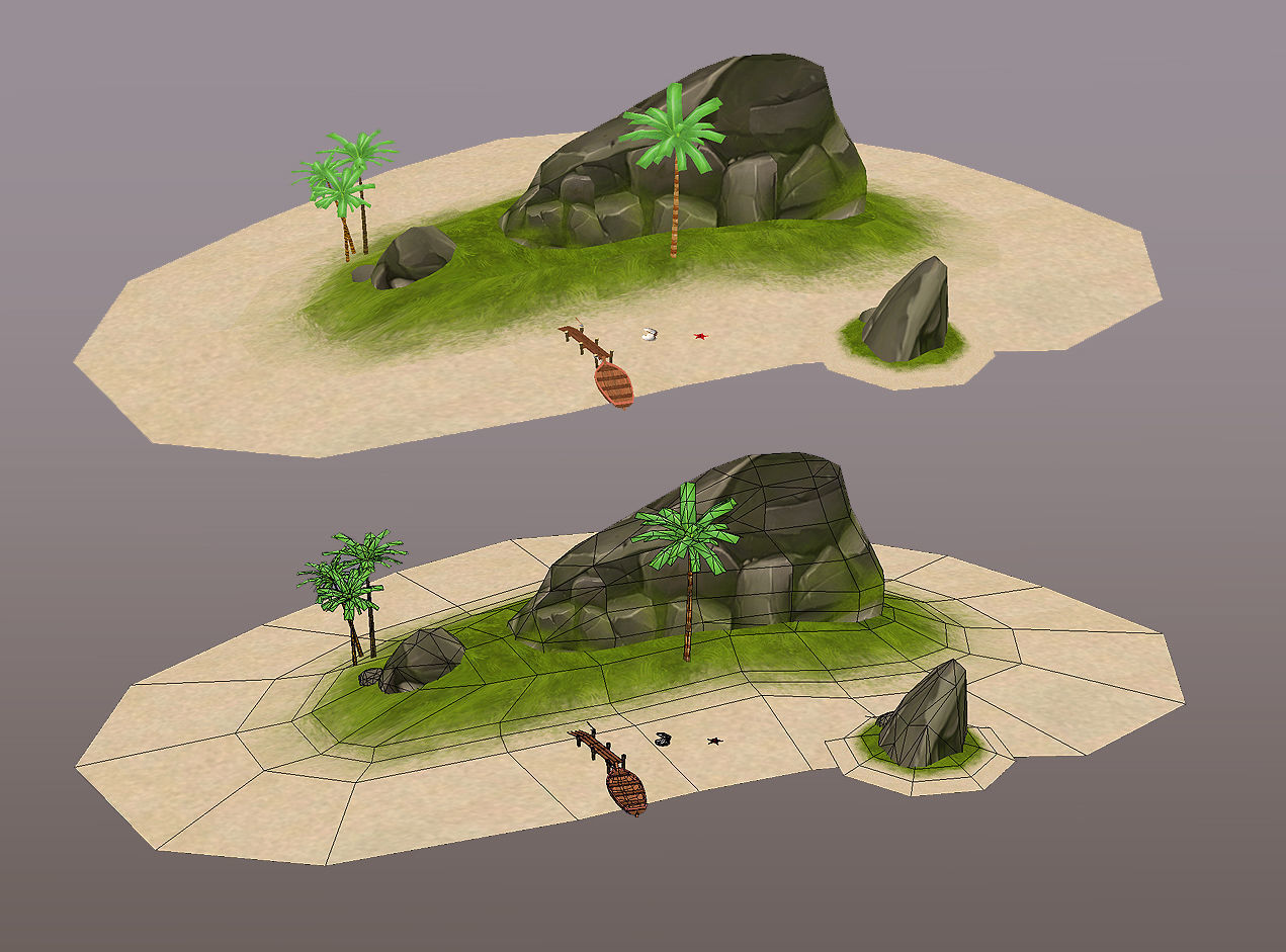 PirateCollection Island Low-poly 3D model_1