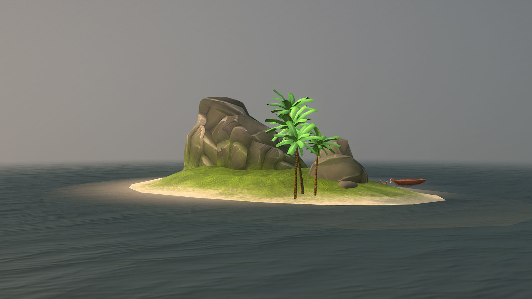 PirateCollection Island Low-poly 3D model_12