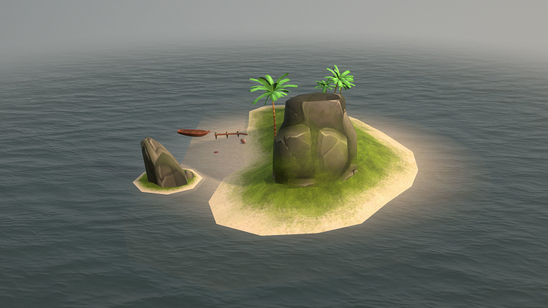 PirateCollection Island Low-poly 3D model_10