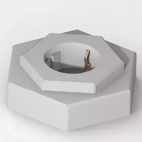 Rozetka hexagonal nut