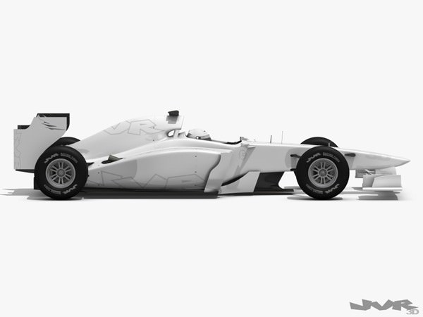 Generic F1 2012 Race Car 3D model_3