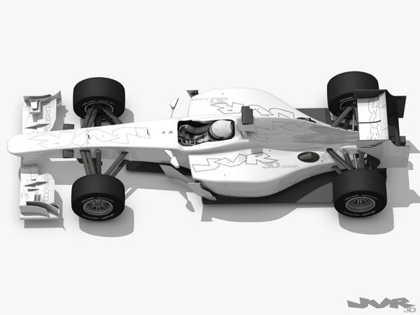 Generic F1 2012 Race Car 3D model_1