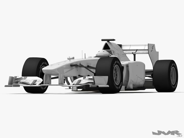 Generic F1 2012 Race Car 3D model_6