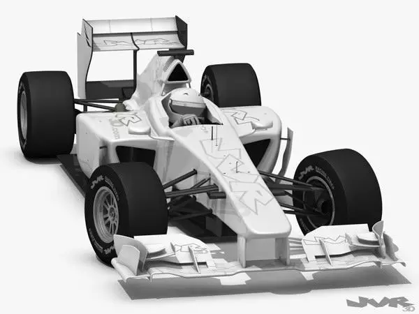 Generic F1 2012 Race Car 3D model_0
