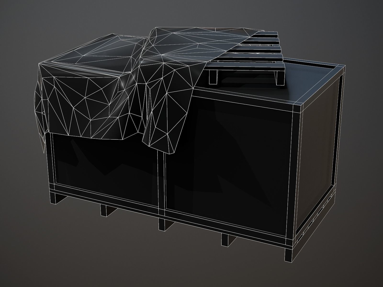 Air Force Supply Crate Low-poly 3D model_9