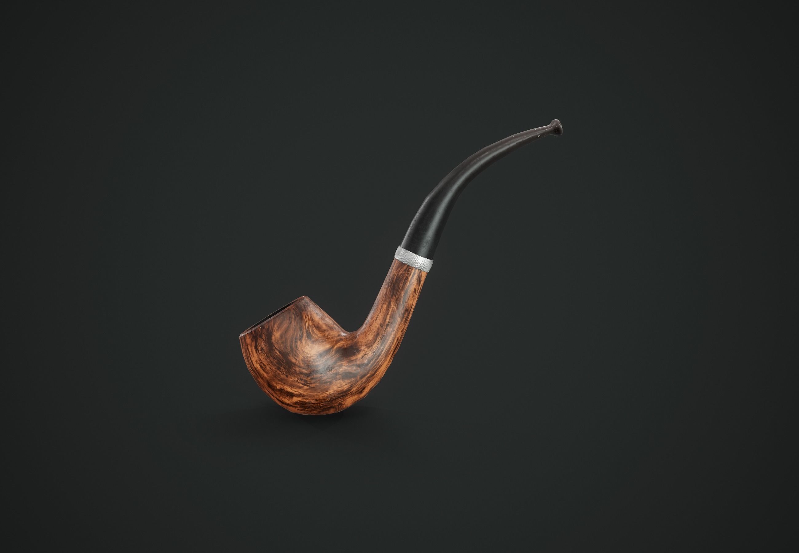 Tobacco Pipe PBR Game Ready Low-poly 3D model_7