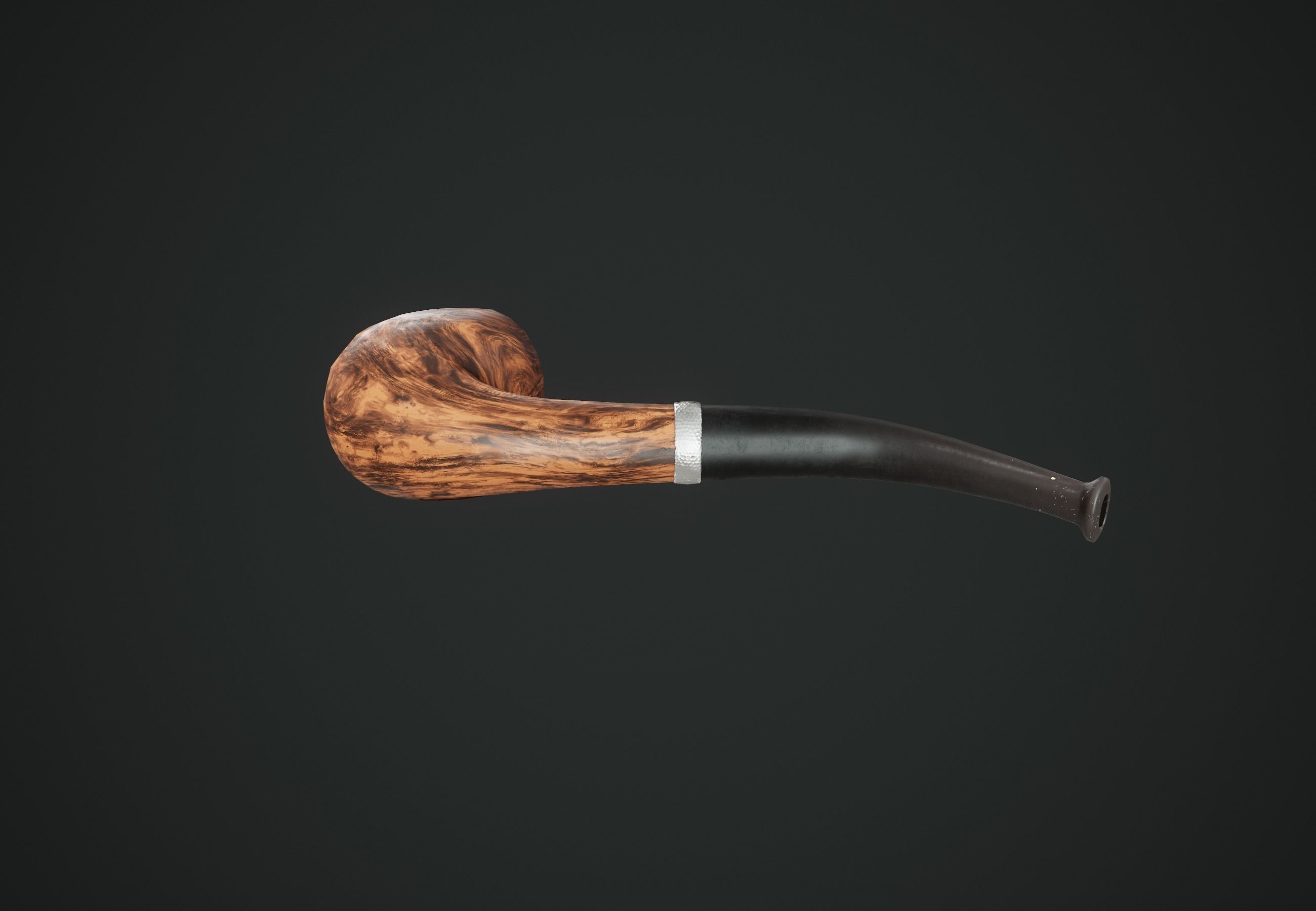 Tobacco Pipe PBR Game Ready Low-poly 3D model_6