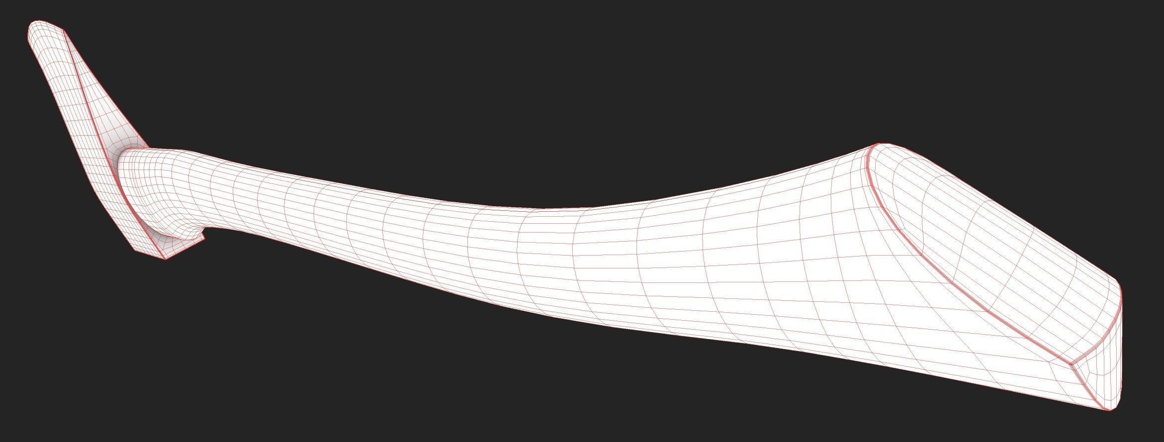 PBR Wood Axe Low-poly 3D model_7