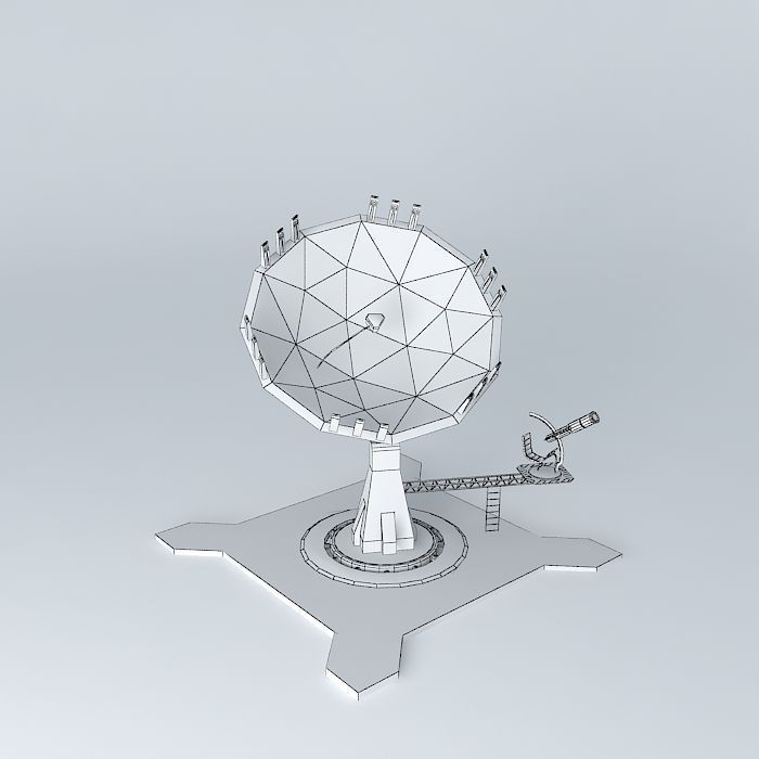 Turret Telescope Free 3D model_4
