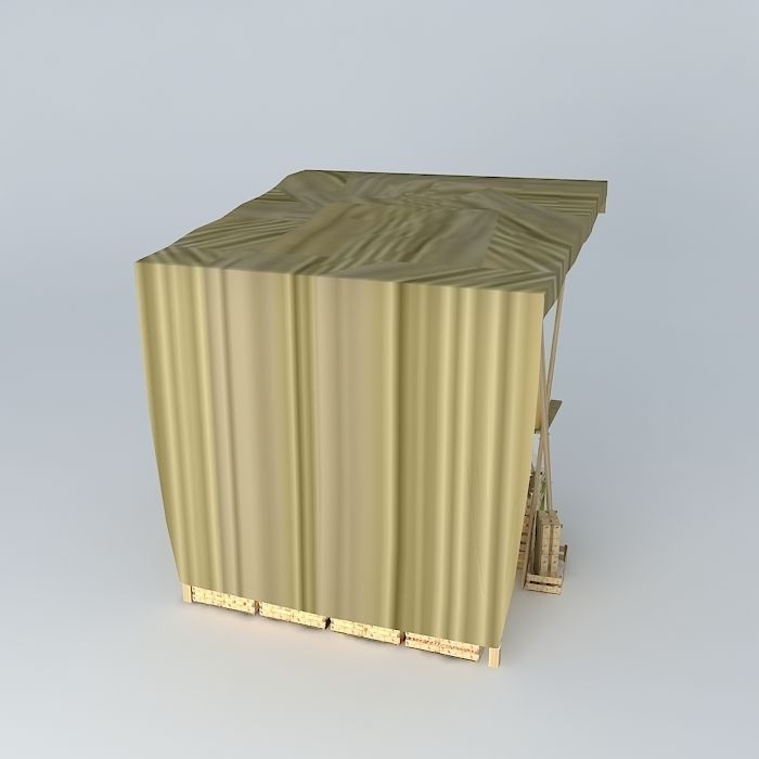 Market Stall Free 3D model_1