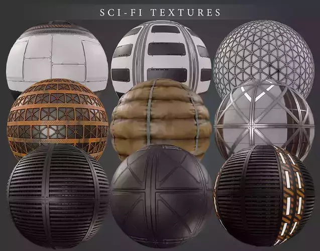 Sci Fi PBR Texture pack Texture