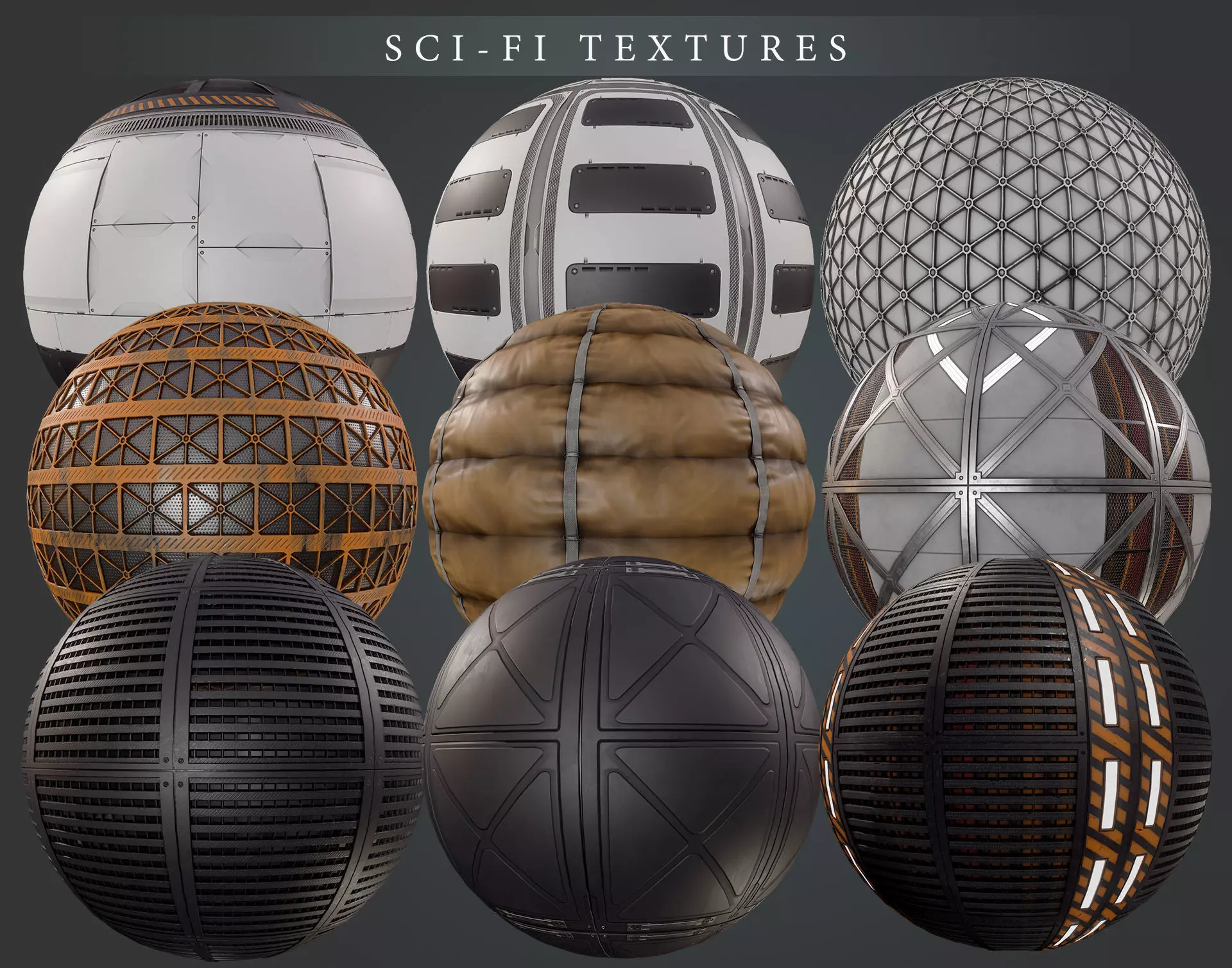 Sci Fi PBR Texture pack Texture_0