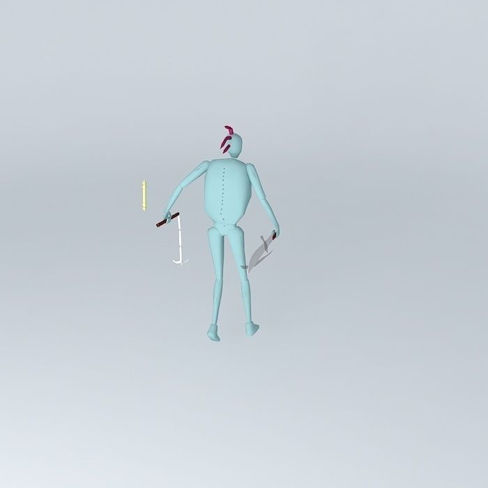 Undead Warrior Free 3D model_1