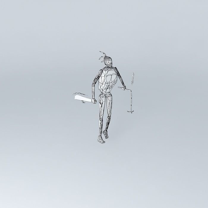 Undead Warrior Free 3D model_3