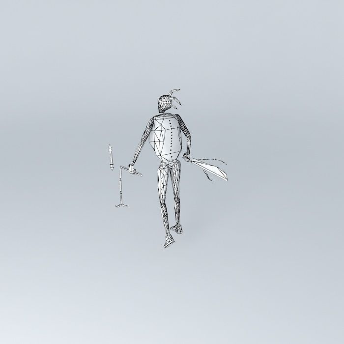 Undead Warrior Free 3D model_4