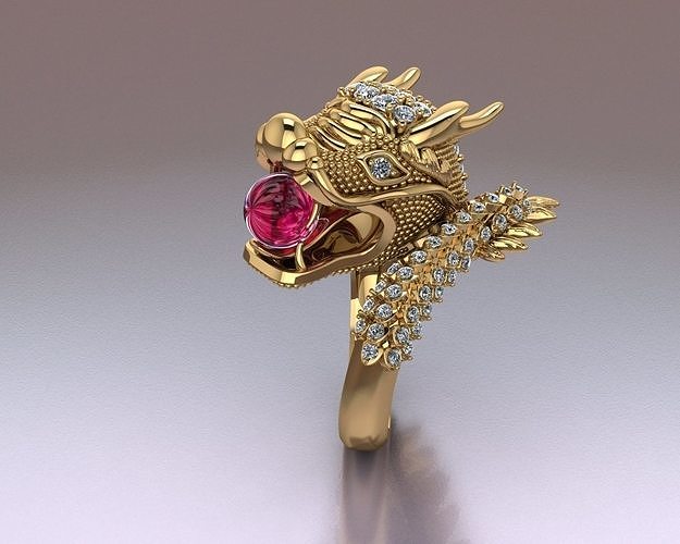 Dragon Ring 3D print model