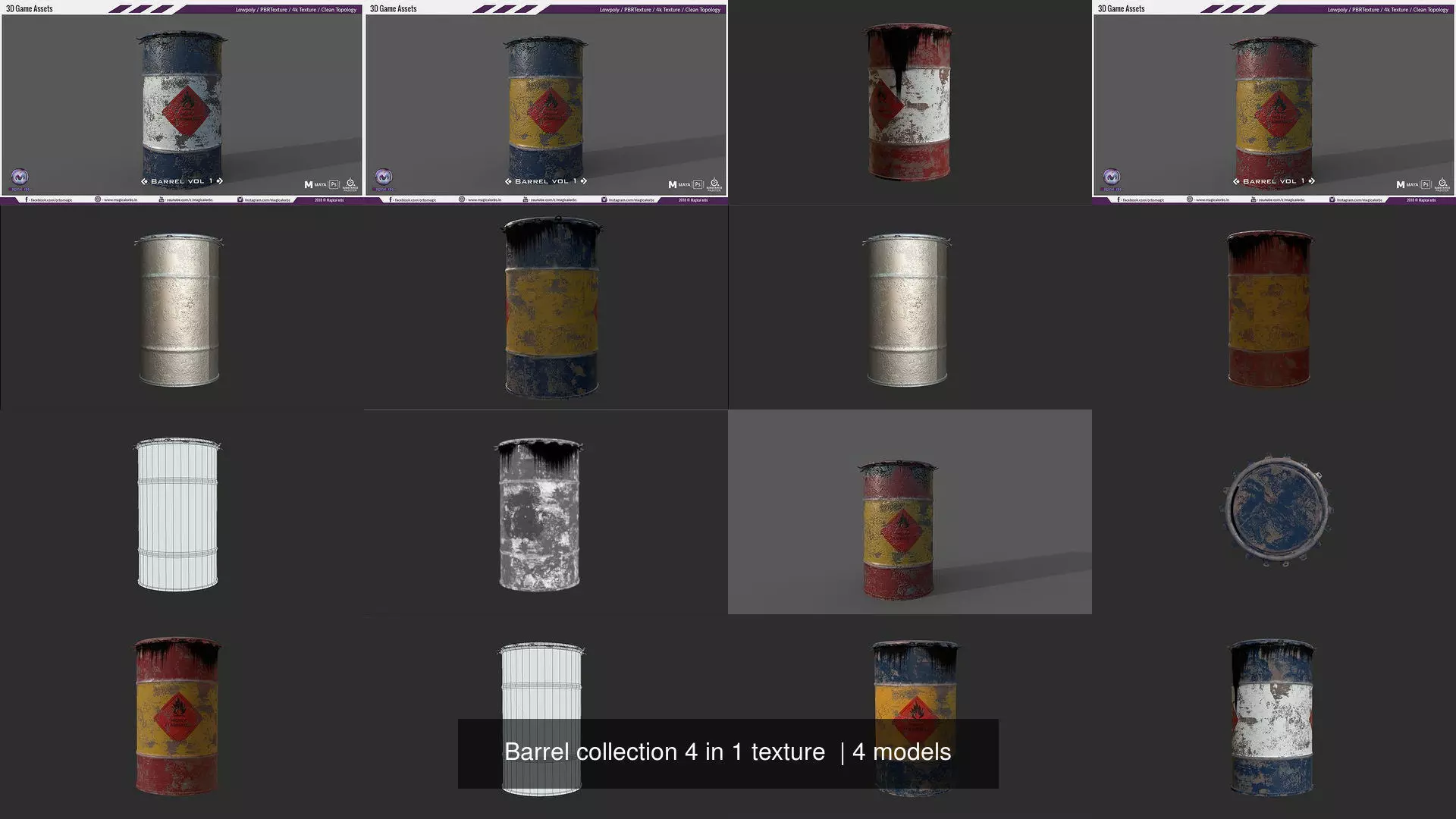 Barrel collection 4 in 1 texture  _0