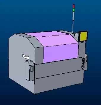 SMT screenprint machine Free low-poly 3D model_0