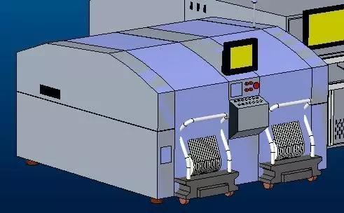 SMT machine Free low-poly 3D model_0