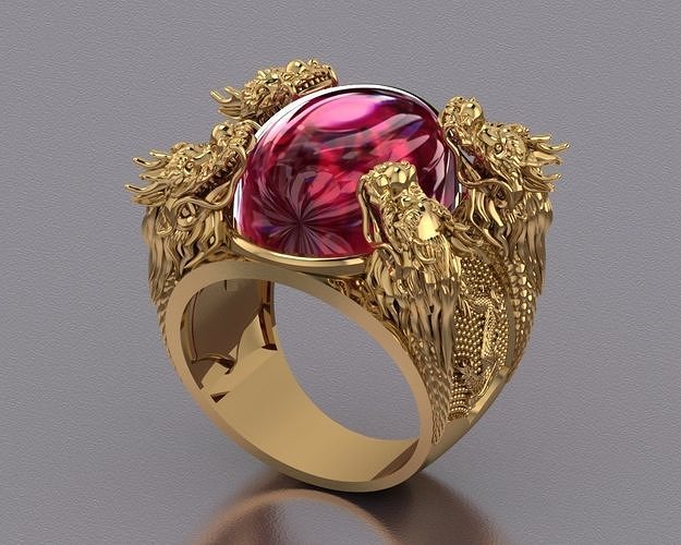 Dragon Ring 3D print model