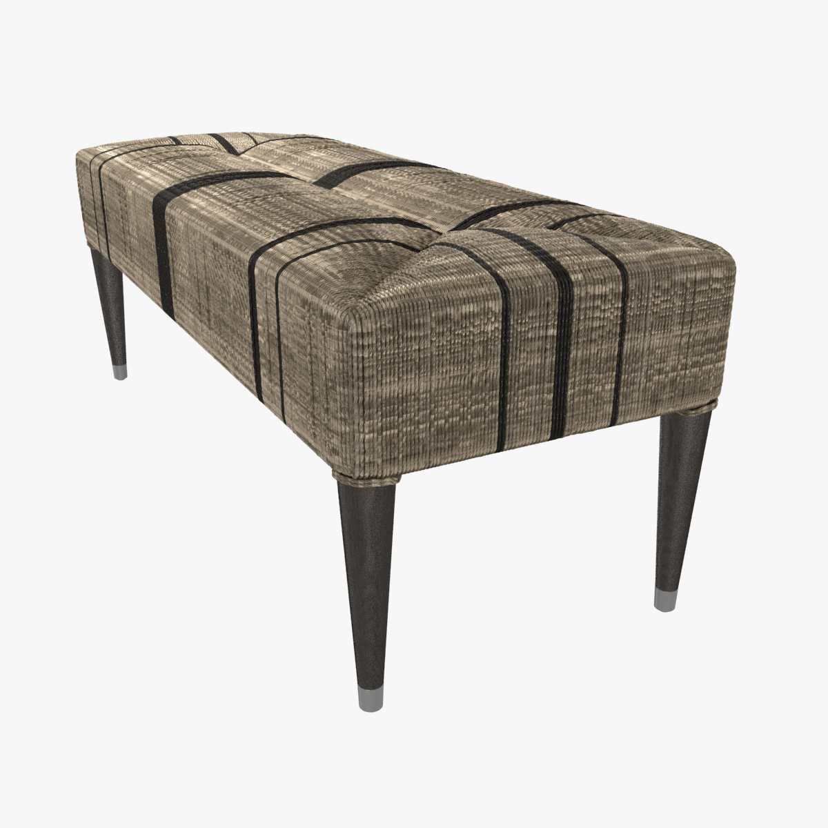 Palecek Fritz Rope Bench 3d model 3D model_2