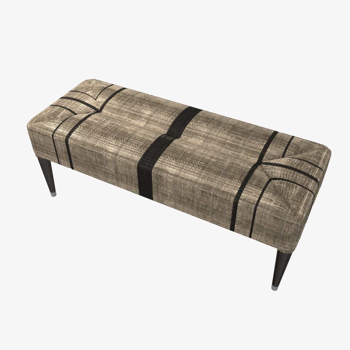 Palecek Fritz Rope Bench 3d model 3D model_4