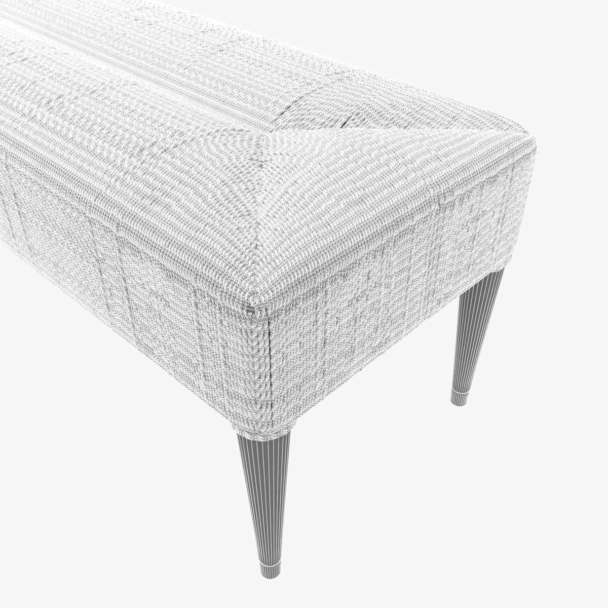 Palecek Fritz Rope Bench 3d model 3D model_7