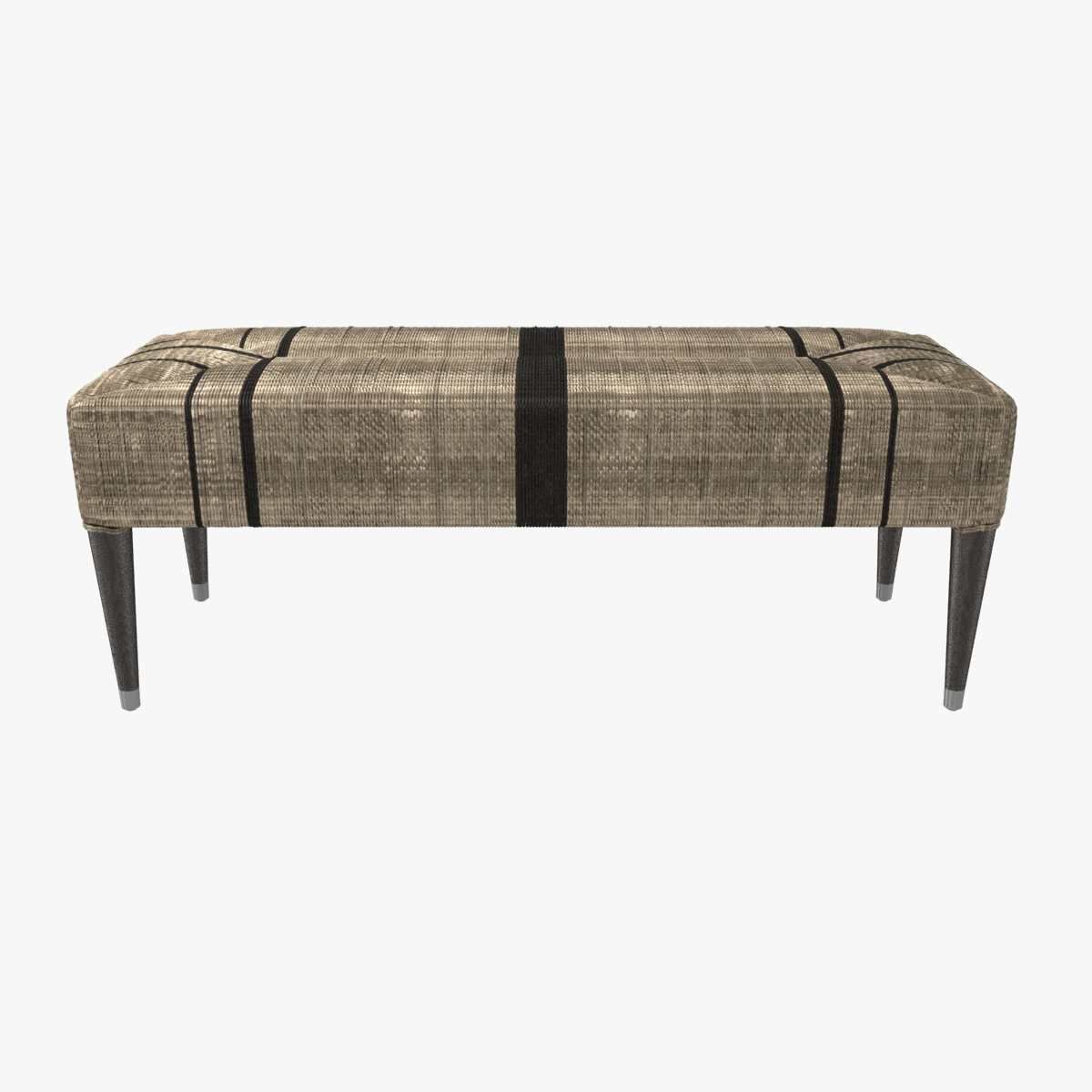 Palecek Fritz Rope Bench 3d model 3D model_1