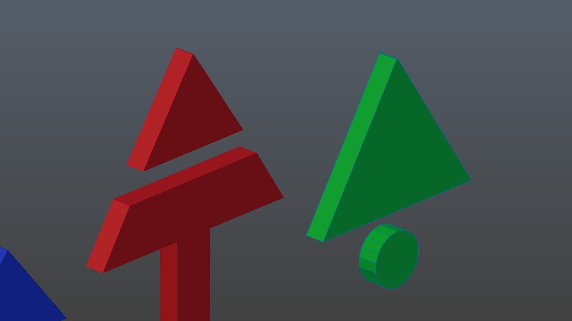 Low poly arrow 38 Low-poly 3D model_11