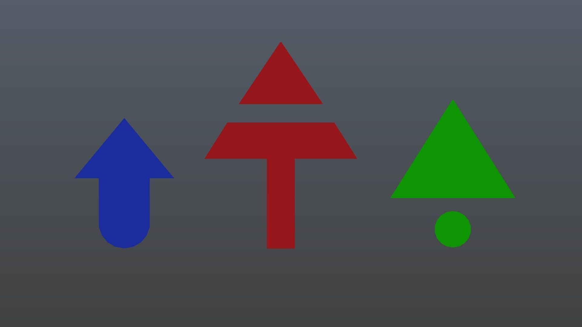 Low poly arrow 38 Low-poly 3D model_6