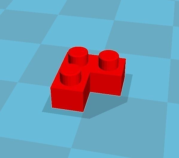 Print Block L shape 3D print model_1