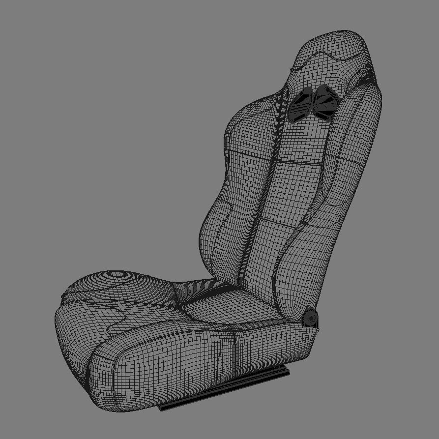 TKs Racing Seat Free 3D model_9