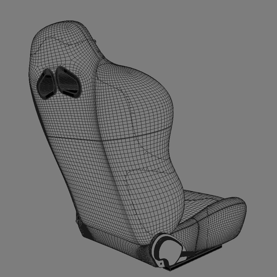 TKs Racing Seat Free 3D model_10