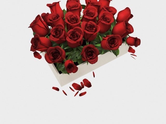 red flowerbox 3D model_3