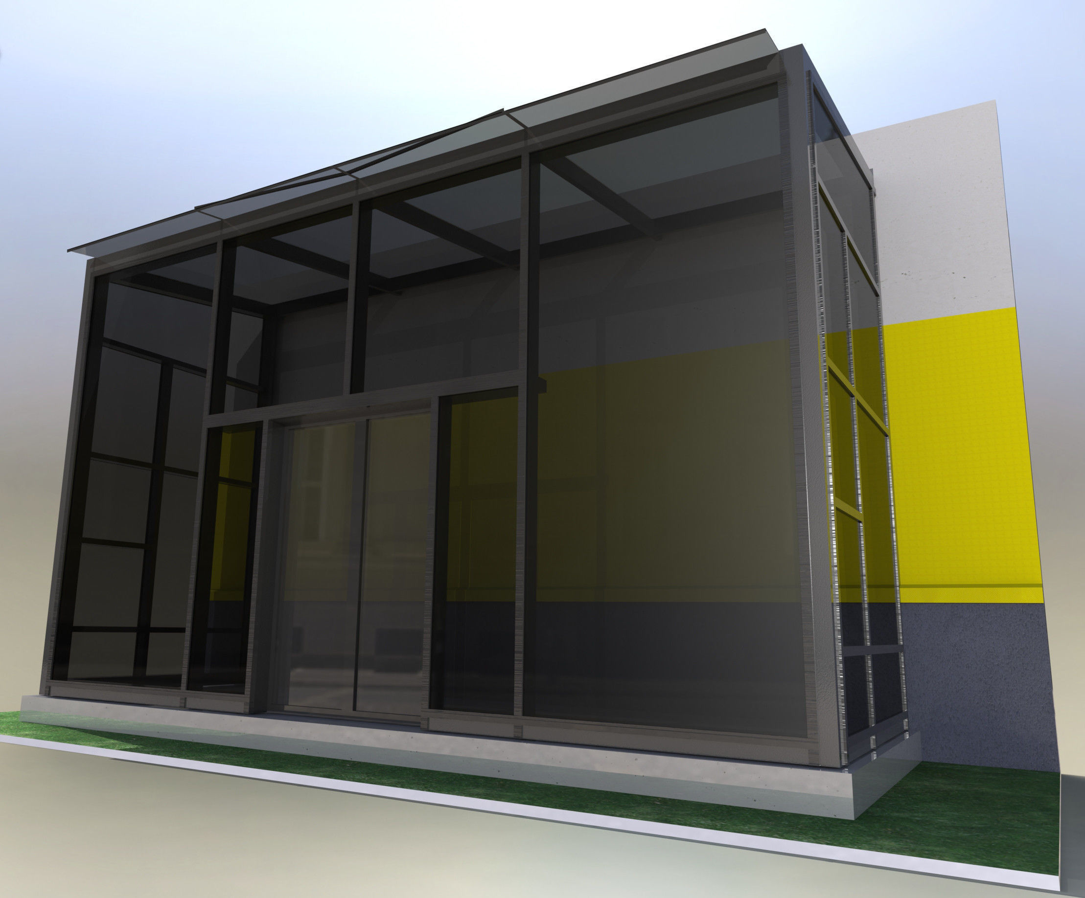 Entrance vestibule 3D model_4