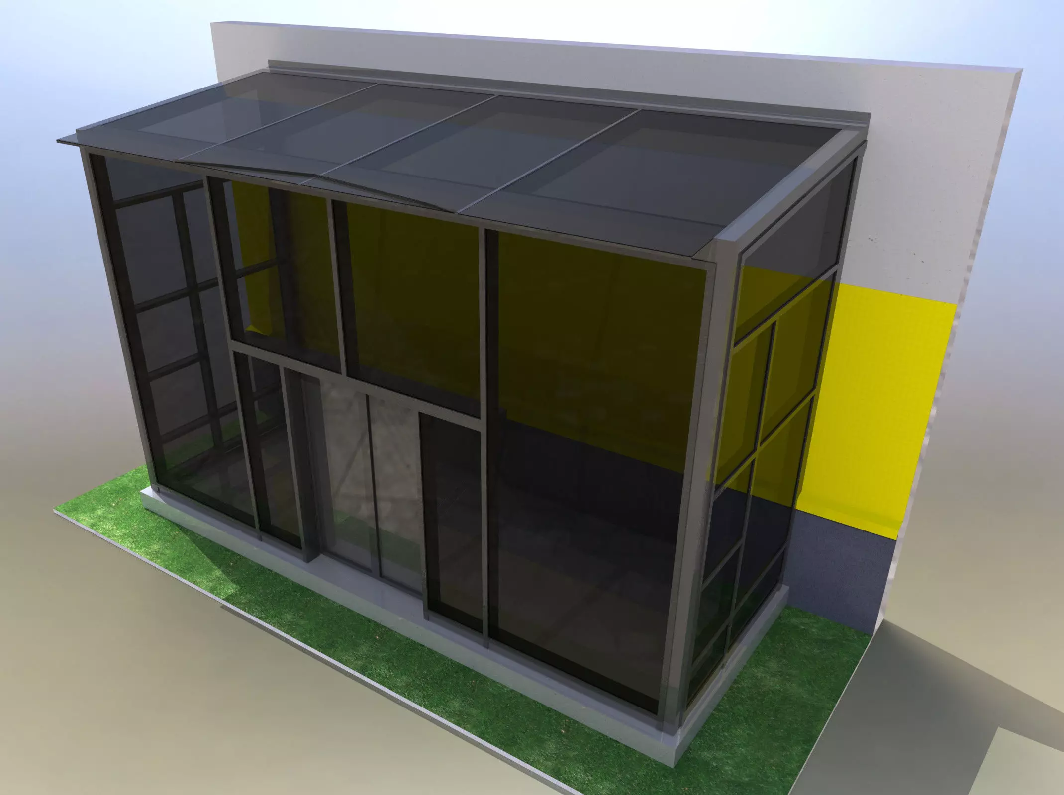 Entrance vestibule 3D model_0