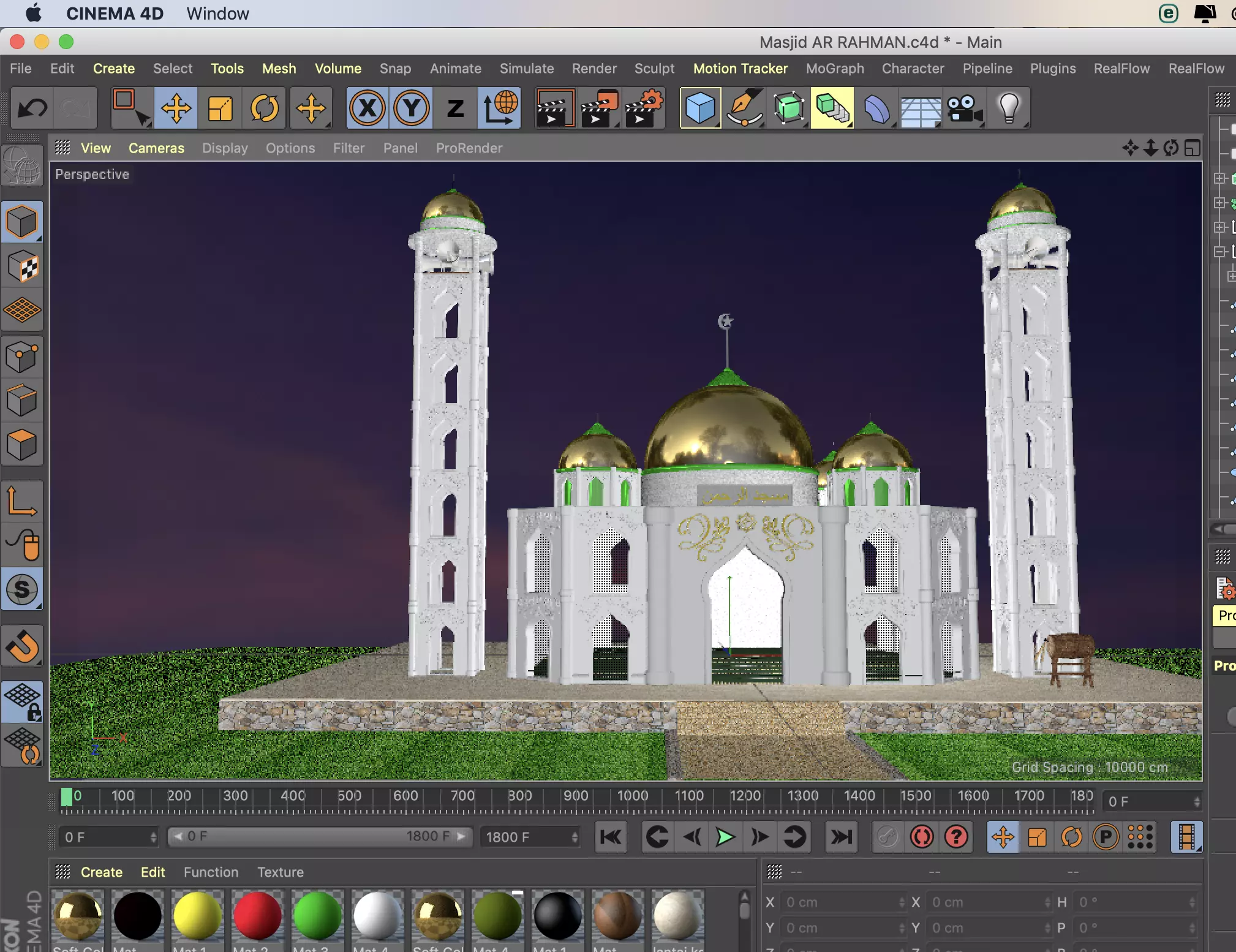 Masjid AR RAHMAN Free 3D model_0
