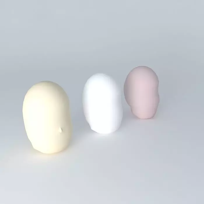 Manga (or anime) Heads Free 3D model