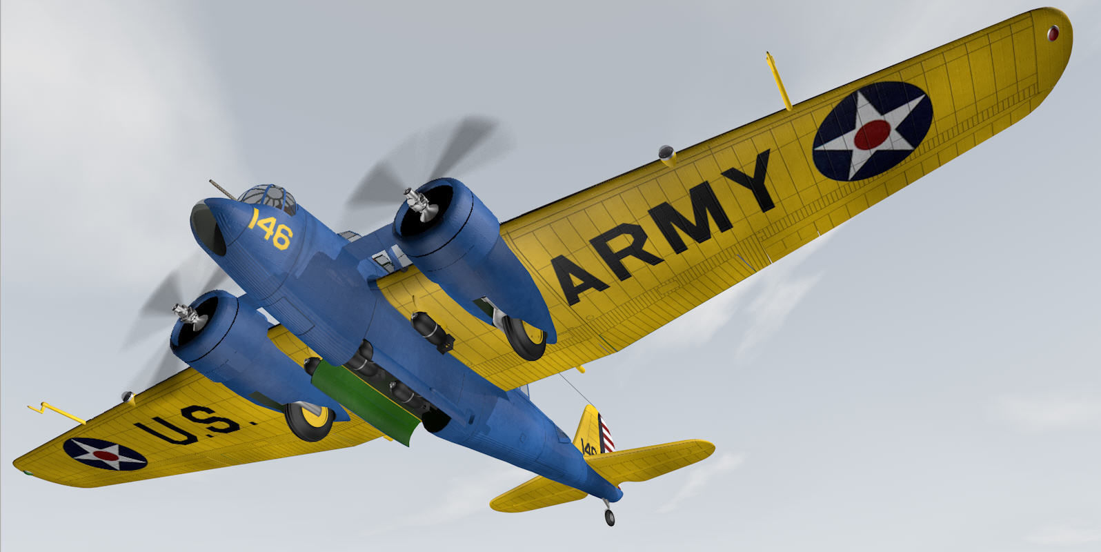 Martin B-10B 3D model_10