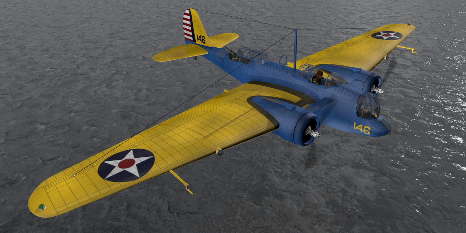 Martin B-10B 3D model_8