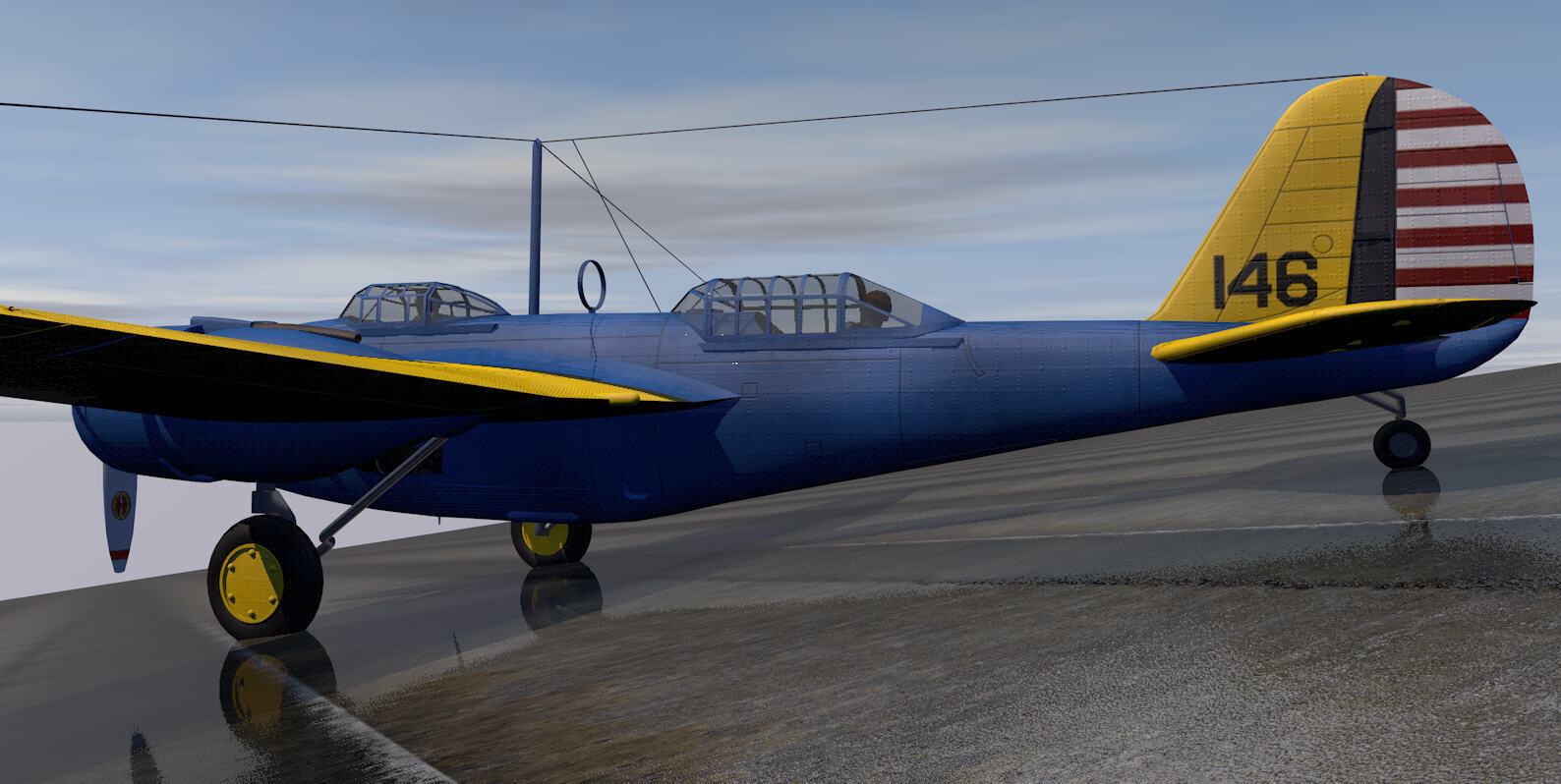 Martin B-10B 3D model_3