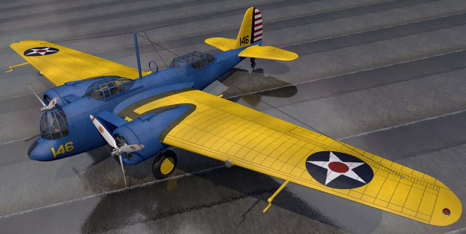 Martin B-10B 3D model_0