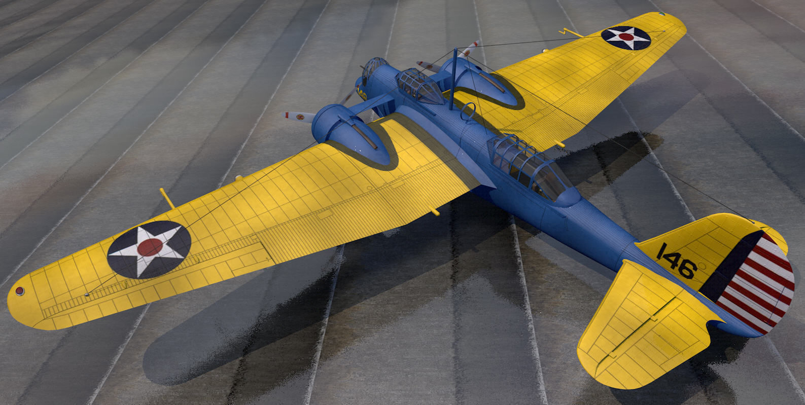 Martin B-10B 3D model_1