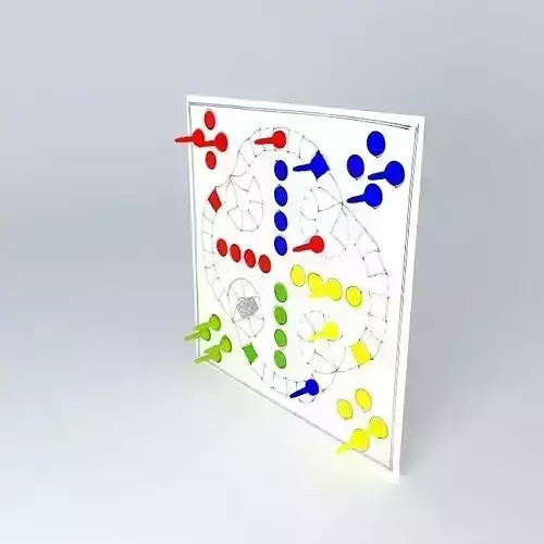 Ludo + Nine Men's Morris Free 3D model