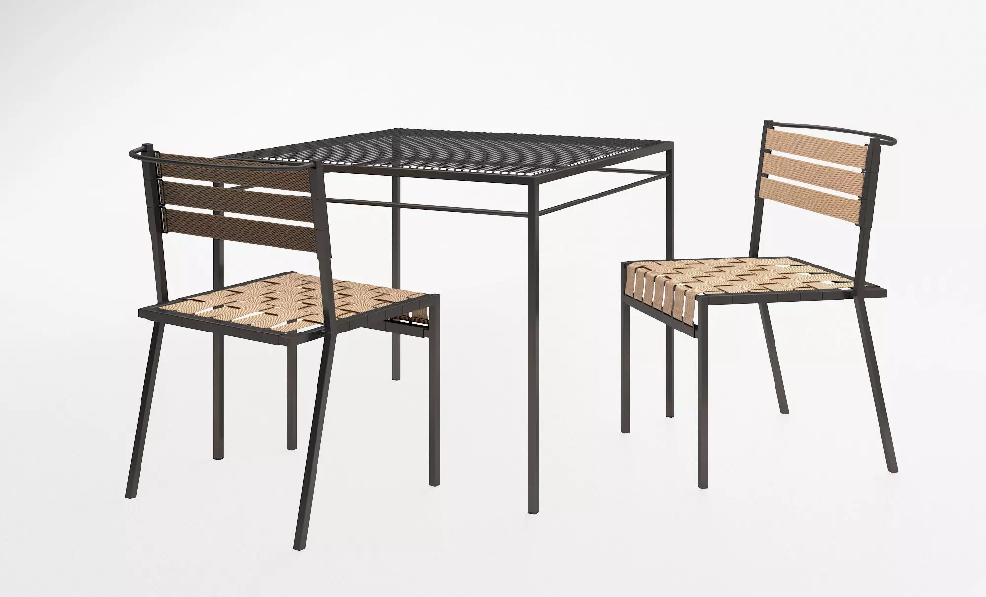 Stephen Kenn Sk dining chair and Sk dining table 3D model_0