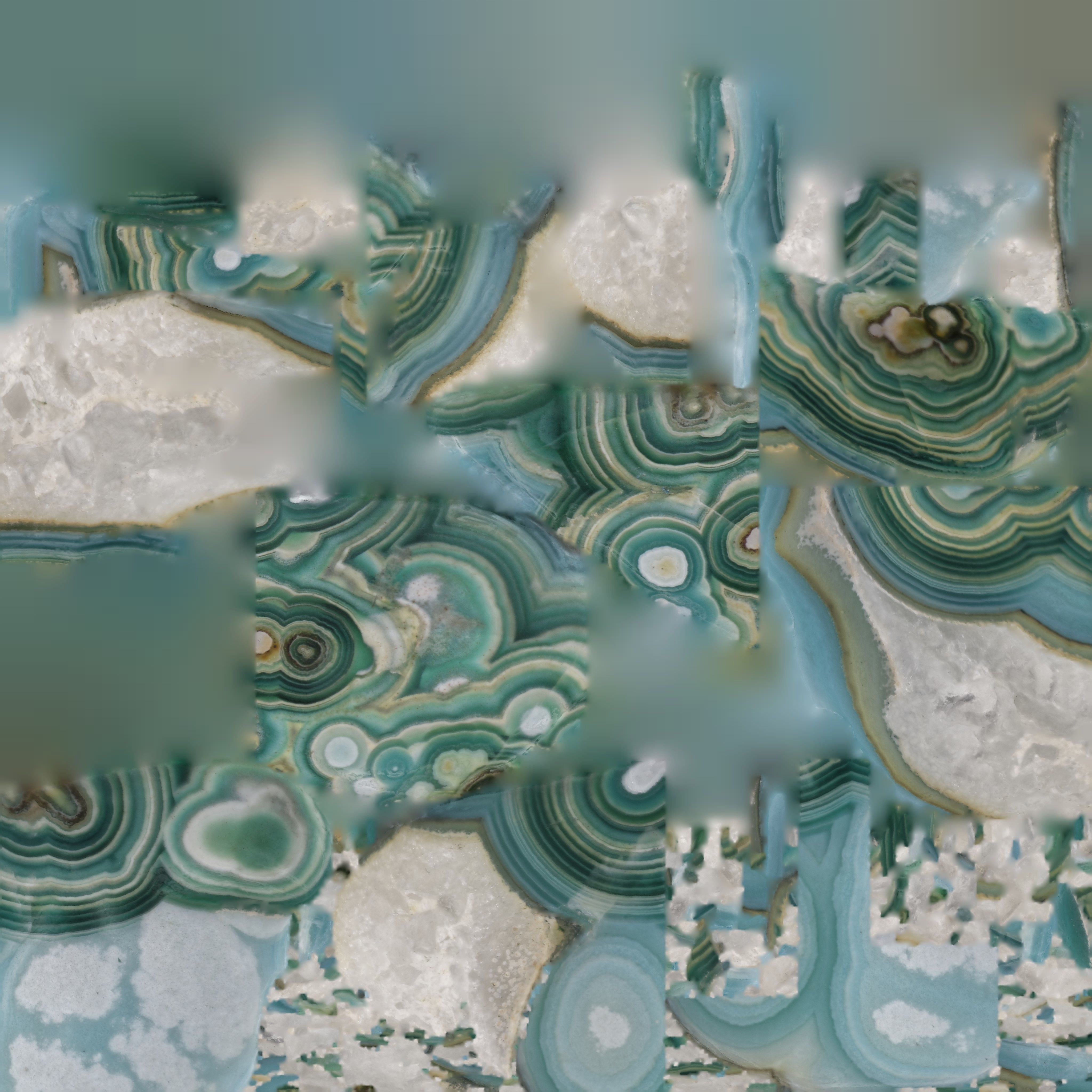 Agate gem green 20 3D model_9